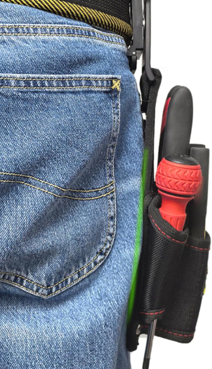  Sac à Outils D'Électricien | Grand Organiseur De Rangement Multifonction - Porte-outils De Ceinture | Pour Bricoleur, Entrepreneur, Mécanicien, Plombier, Menuisier,