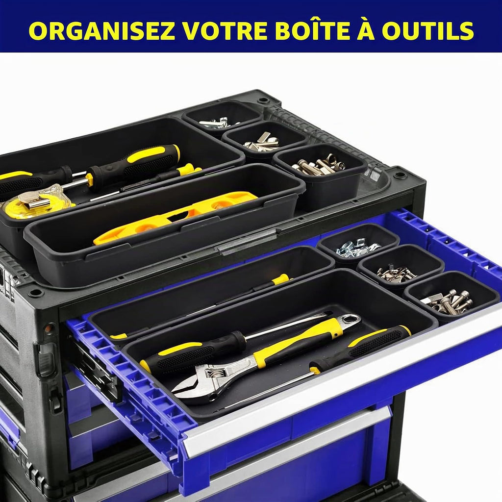  Boîte à Outils, Organisateur De Tiroir à Outils, Séparateur De Boîte à Outils, Organiseurs Et Rangement D'outils De Garage, Accessoires De Boîte à Outils Pour Armoire à Outils Roulante