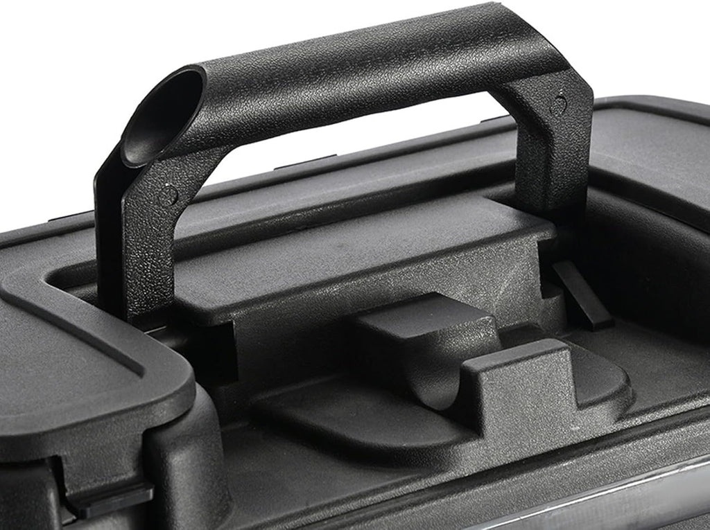 Mallette à Outils De Pêche Portable Et Résistante - Design Compact - Boîte à Outils Verrouillable Pour L'intérieur Et L'extérieur