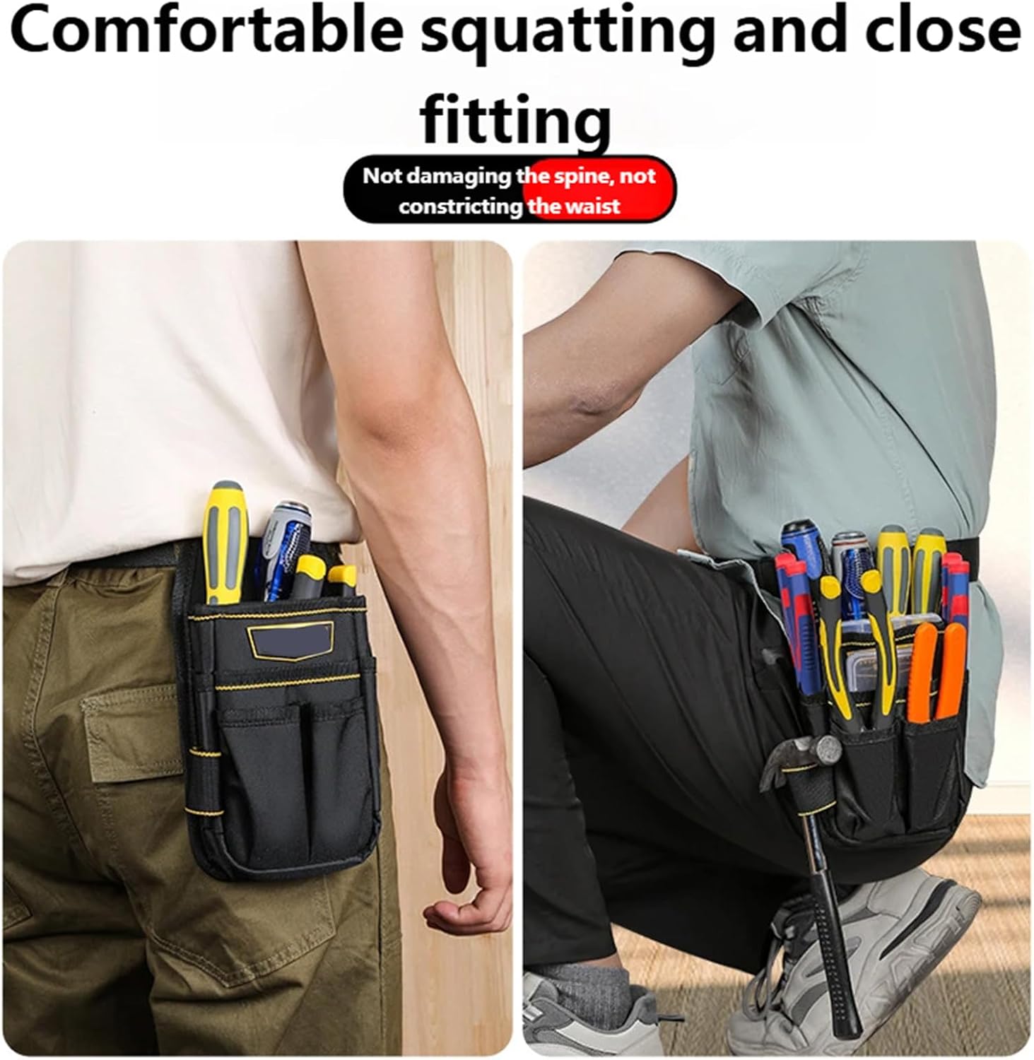  Porte-ceinture à Outils Professionnel Pour électricien, Sac En Nylon Durable Avec Plusieurs Poches Pour Une Organisation Facile, Sac Universitaire Durable