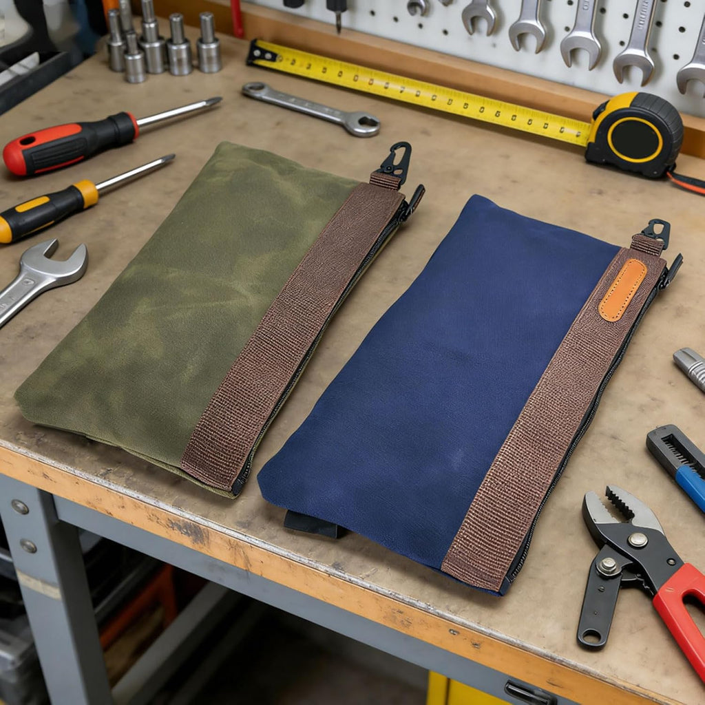  Organiseur D'outils Indéchirable, Construction Robuste, 30,5 X 2,5 X 20,3 Cm, Spacieux, Tient Debout, Sacs Robustes De Qualité Industrielle