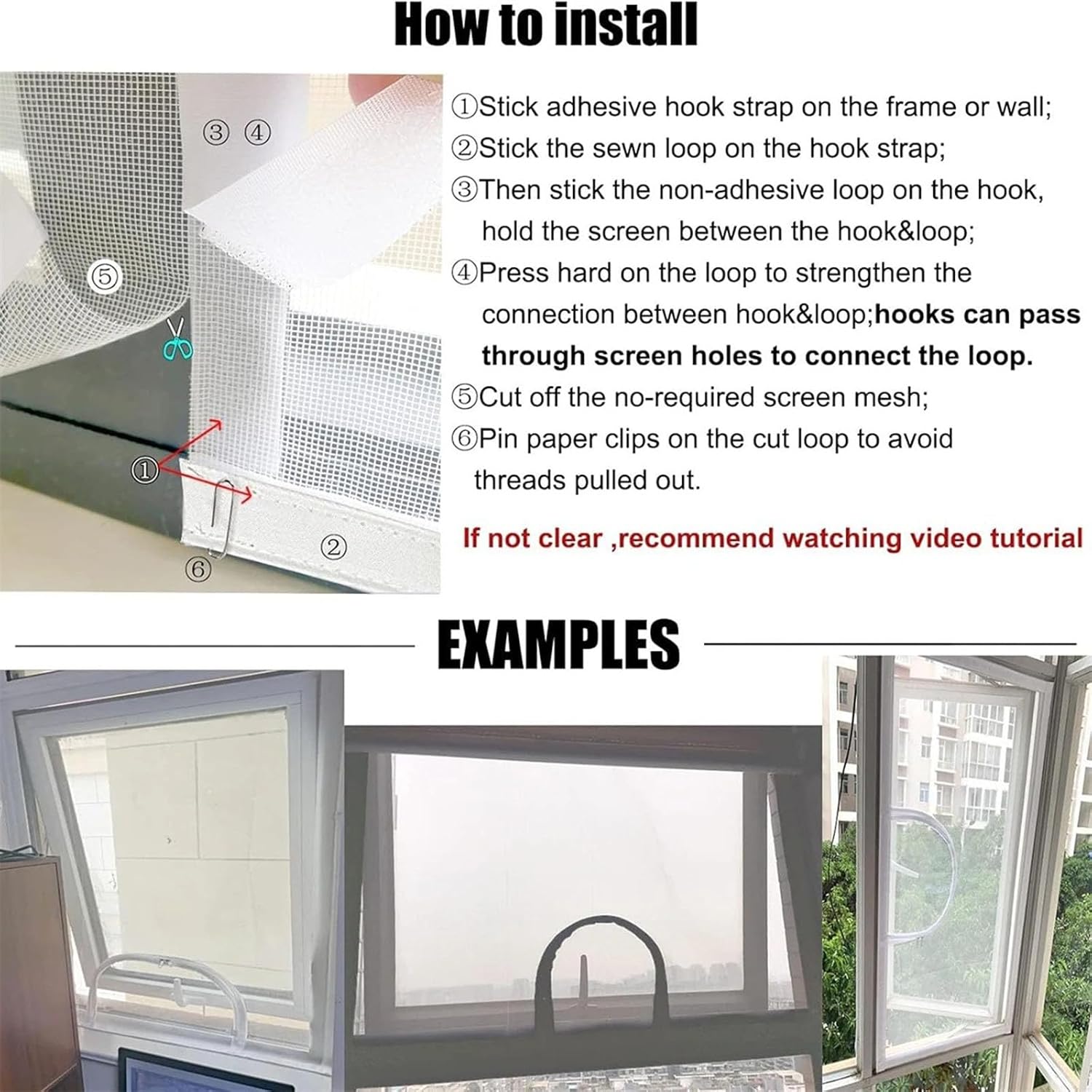  Mailles En Fibre De Verre Personnalisables Pour Une Installation Facile - Respirant Avec Fermetures éclair - Moustiquaire De Fenêtre En Fibre De Verre - Filet De Ventilation - Outil