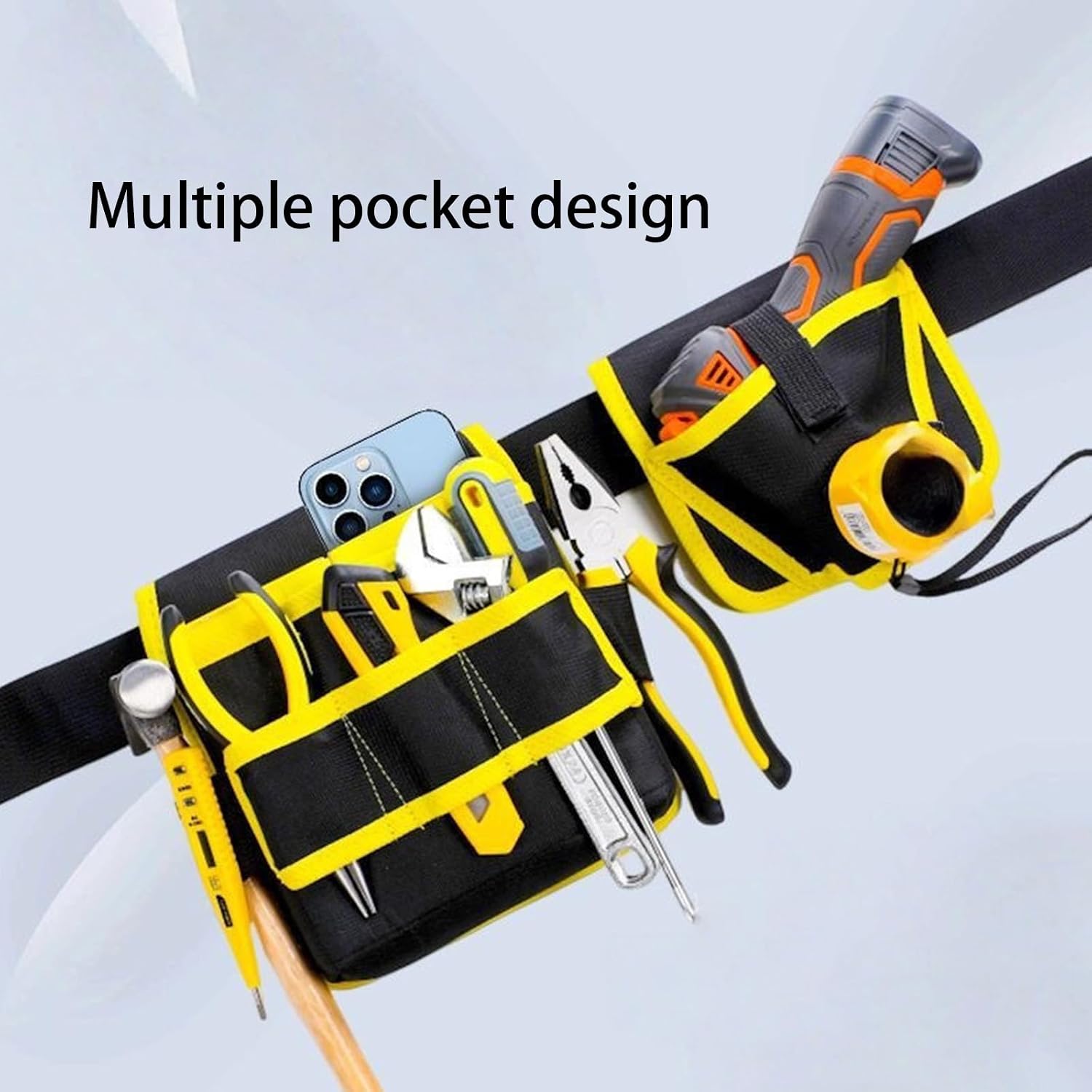  à Outils Pivotant Robuste Avec Bandoulière Renforcée, Organisation à 8 Poches, équipement Résistant Intempéries Pour L ' Entretien Extérieur, Porte-outils à Libération Manuelle Avec Séparateurs