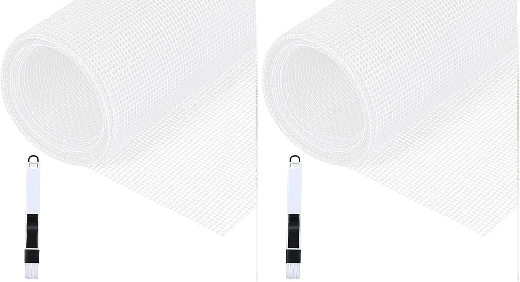  Fillis Window Fly Screen 150 X 300 Cm Fibreglass Insect Screen By The Metre DIY With Cleaning Brush, Mosquito Net For Windows, Balcony Door And Living Room, Grey