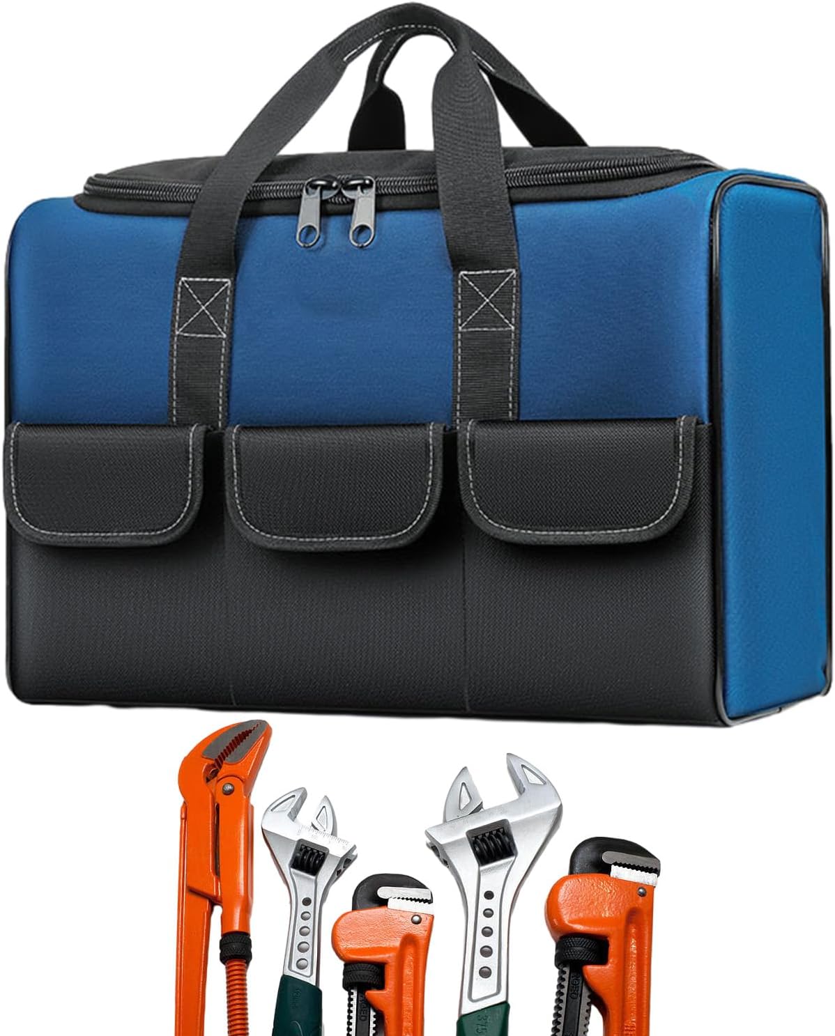  Sac à Outils De Construction Robuste | Grand Porte-outils D'électricien | Organisateur D'outils étanche | Fourre-tout à Outils, Sac Organisateur D'outils En Tissu Oxford, Organisateur De Rangement De