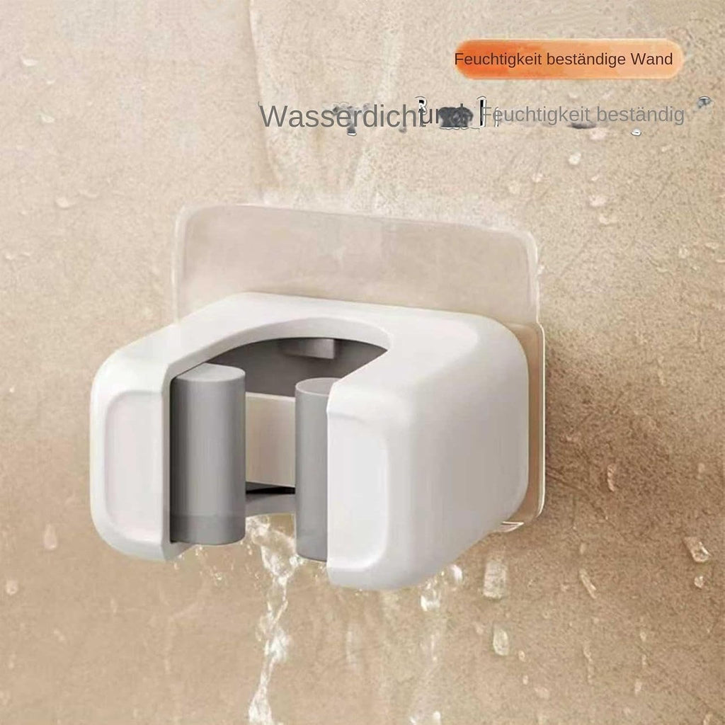  Lot De 2 Supports De Balai Adhésifs Robustes Peu Encombrants - Support Mural Solide Pour Balai Et Balai - Rangement à Outils Pour Cuisine, Salle De Bain, Garage, Buanderie, Camping-car