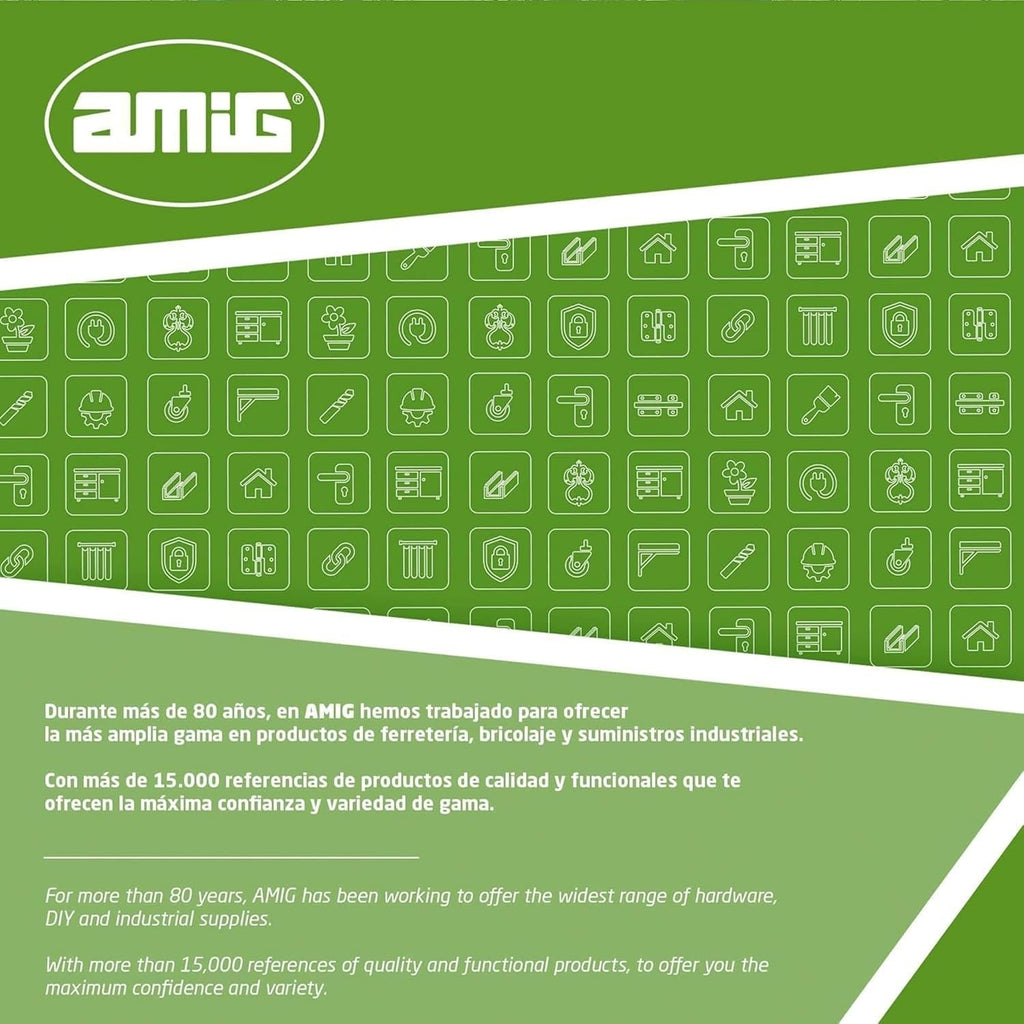  Amig - Poulie à Disque Métallique En Acier Zingué Pour Axes De Volets Roulants, Pour Rubans De 22 Mm, Tubes De 57 Mm Et Axe Frisé De Ø61 Mm, Diamètre Ø180 Mm, Argenté