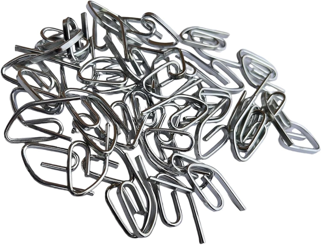  Lot De 50 Crochets En Métal Robuste Haute Performance Pour Rideaux Portables Pour Les Amateurs De Maison Et Les Décorateurs D'intérieur, Quincaillerie De Fenêtre De Bureau