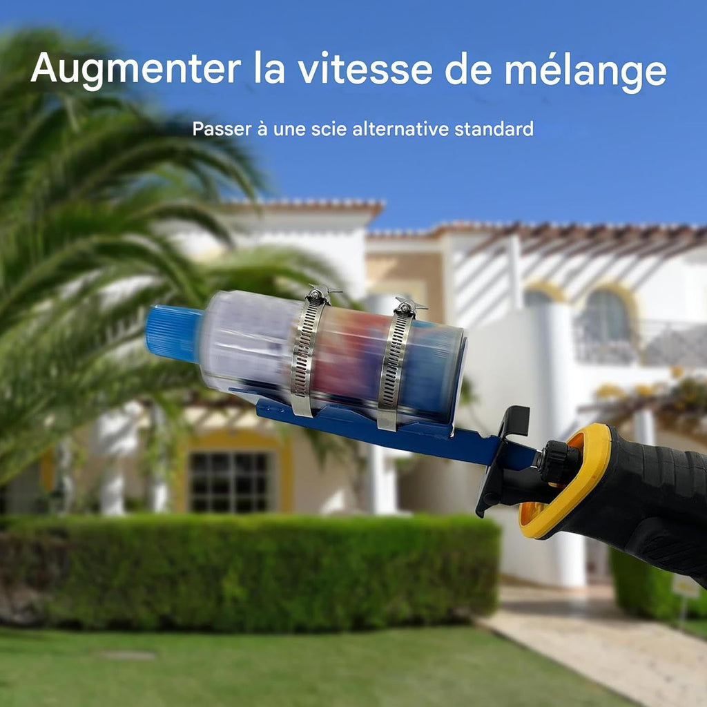  Secoueur De Peinture - Avec Courroies Double Fixées Acier Inoxydable Fournitures De Jardin | Scies Alternatives Secoueur De Peinture | Pour Cocktails Sauces Intérieur Garage Maison Appartement