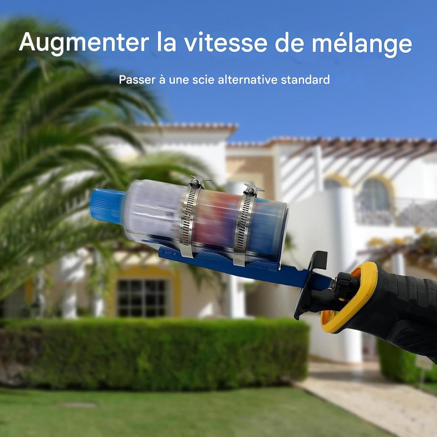  Secoueur De Peinture - Avec Courroies Double Fixées Acier Inoxydable Fournitures De Jardin | Scies Alternatives Secoueur De Peinture | Pour Cocktails Sauces Intérieur Garage Maison Appartement