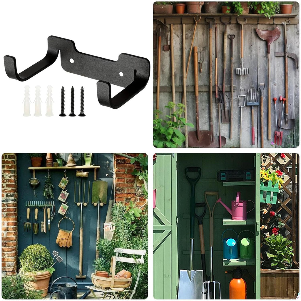  Crochets Garage Robustes,Porte-Ustensiles Jardin Et Utility - Système De Rangement Gain De Place Pour Placier Cave Buanderie Cuisine Jardin Organisation