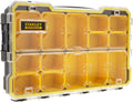  Stanley Fmst1-75779 Boîte À Outils Étanche Profi 2/3 Gamme FatMax - Couvercle Transparent - Attaches Plastiques - Étanche - Ip53 - Pas De Poignée Noir Jaune