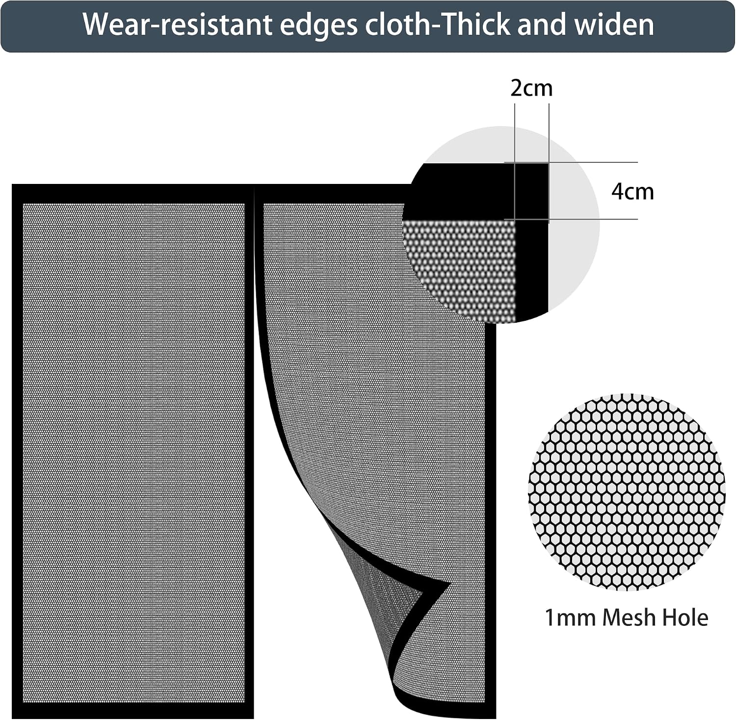  Magnetic Insect Screen Door Window 83 X 142 Cm Folding Insect Screen For Most Types Of Windows Or Doors, White