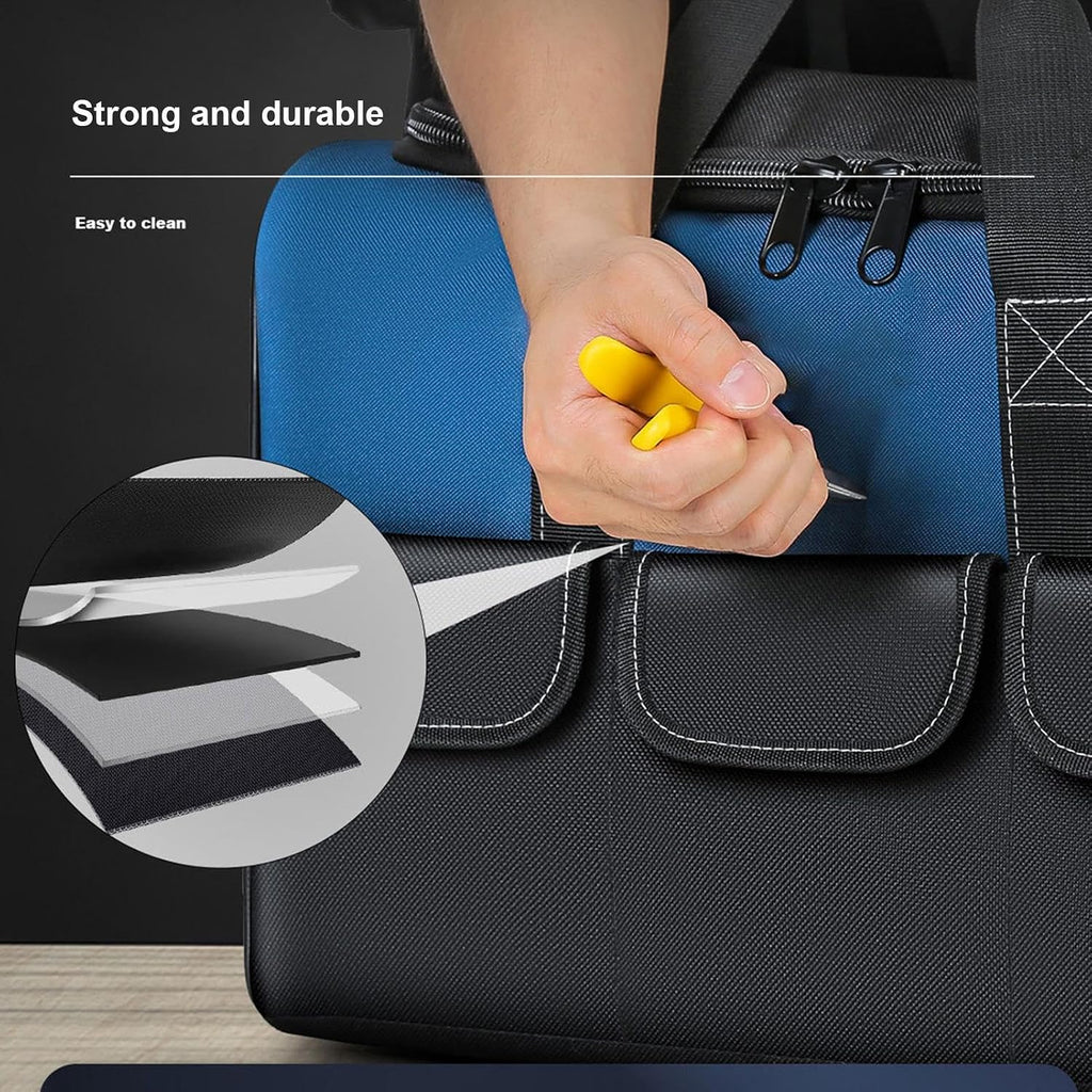  Sac à Outils De Construction Robuste | Grand Porte-outils D'électricien | Organisateur D'outils étanche | Fourre-tout à Outils, Sac Organisateur D'outils En Tissu Oxford, Organisateur De Rangement De