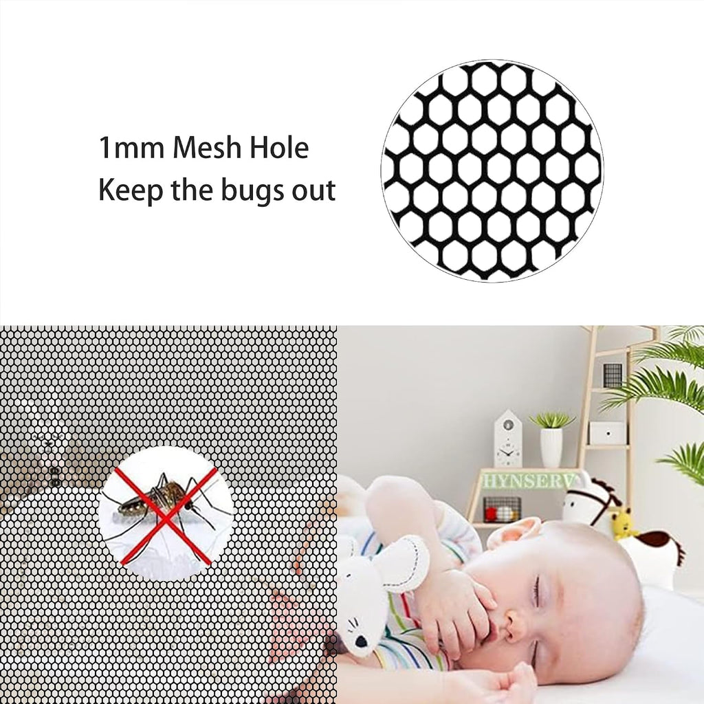  Diy Adjustable Magnetic Mosquito Net 97 X 107 Cm Mosquito Net Magnetic Door Breathable Ultra Thin Mesh For Home Windows, White