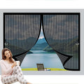  Magnetic Window Mosquito Net 133 X 84 Cm Anti-Mosquito Automatic Closing No Drilling Fine Mesh Anti-Mosquito Curtain For Doors, Various Sizes, Black