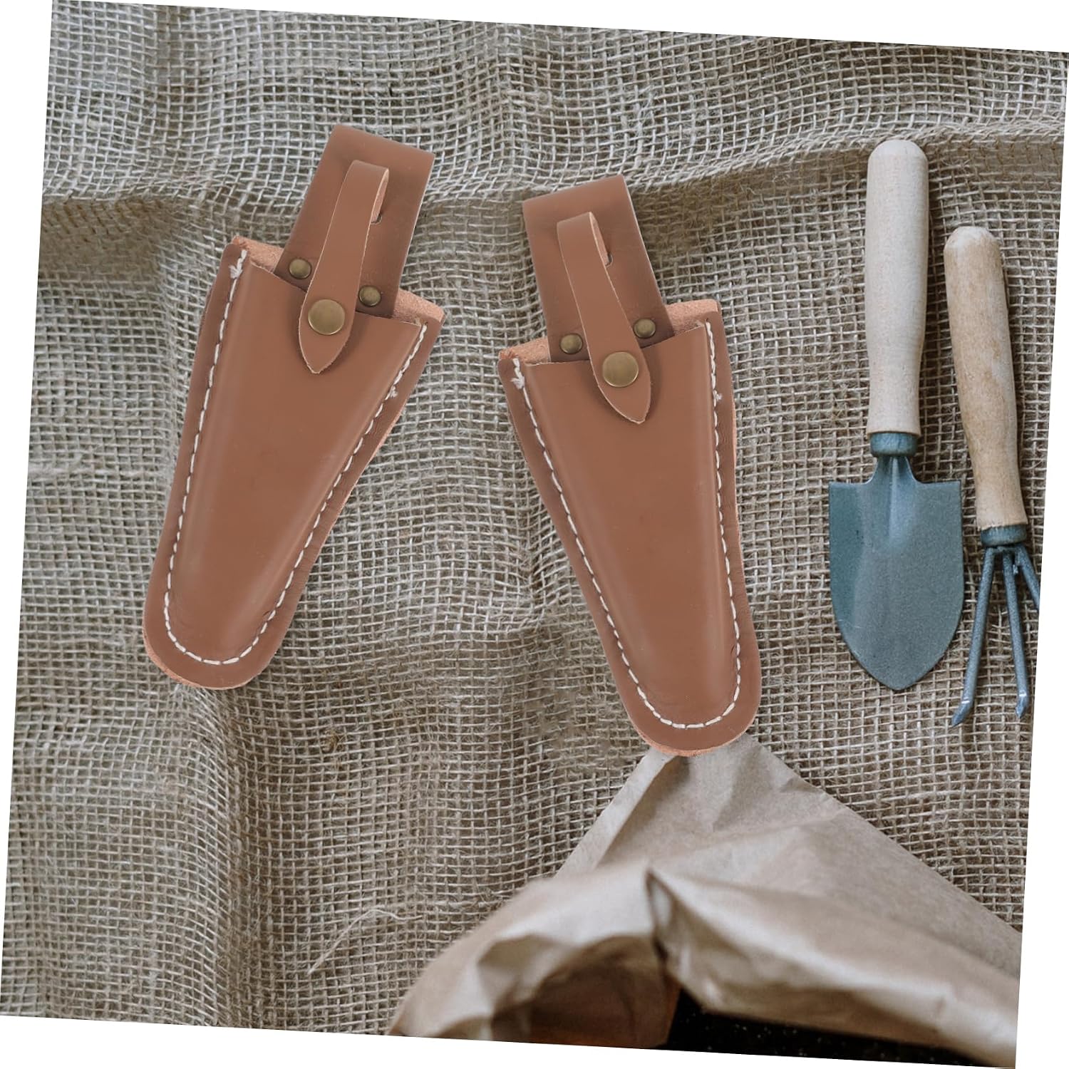  Toyvian 2 Pièces Étui Pour Ciseaux De Jardin Porte-sécateur En Cuir Pour Outils De Jardinage Et Taille D'arbres Protection Pour Ciseaux De Clip à Main