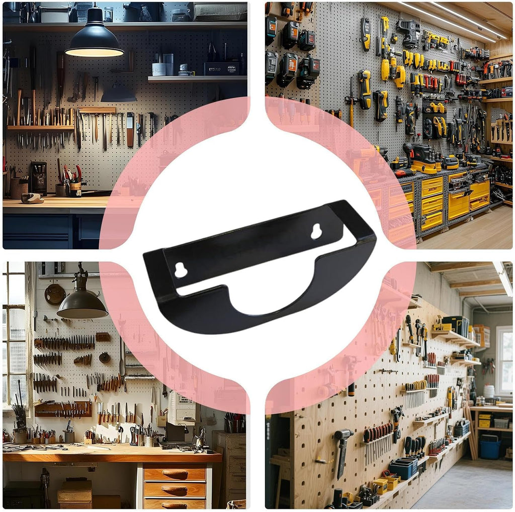 GENERIC Support Pour Outils électriques, Montage Mural, Support D'outils De Meuleuse, Résistant à L'usure, Très Résistant, Système De Rangement Pour Garage, Atelier, Abri De Jardin, établi 16 X 5 X 5 Cm