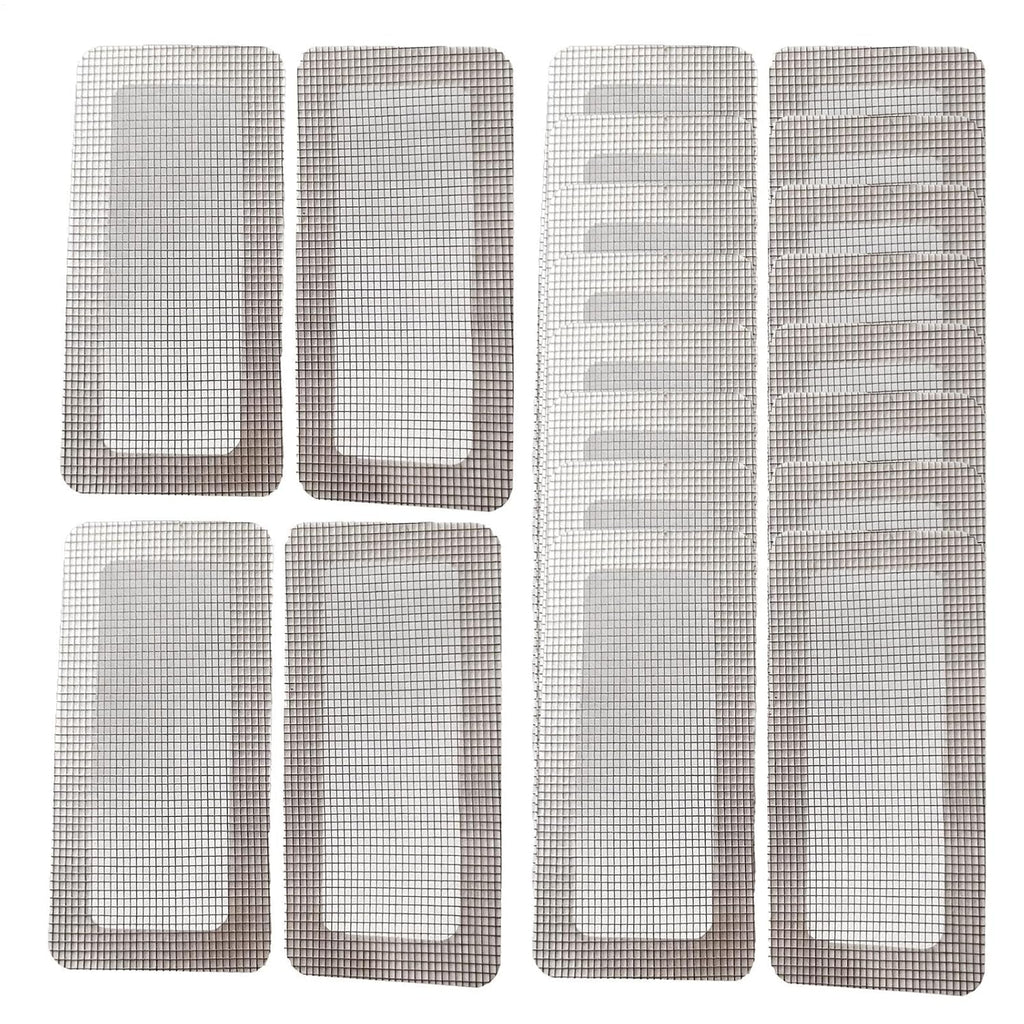  Ruban Adhésif Pour écran - Lot De 10 5 X 10 X 0,1 Cm 50 G Matériau Métallique | Patch Autocollant Imperméable, Fixation De Trous De Porte De Fenêtre, Film De Protection De Terrasse Intérieur Pour