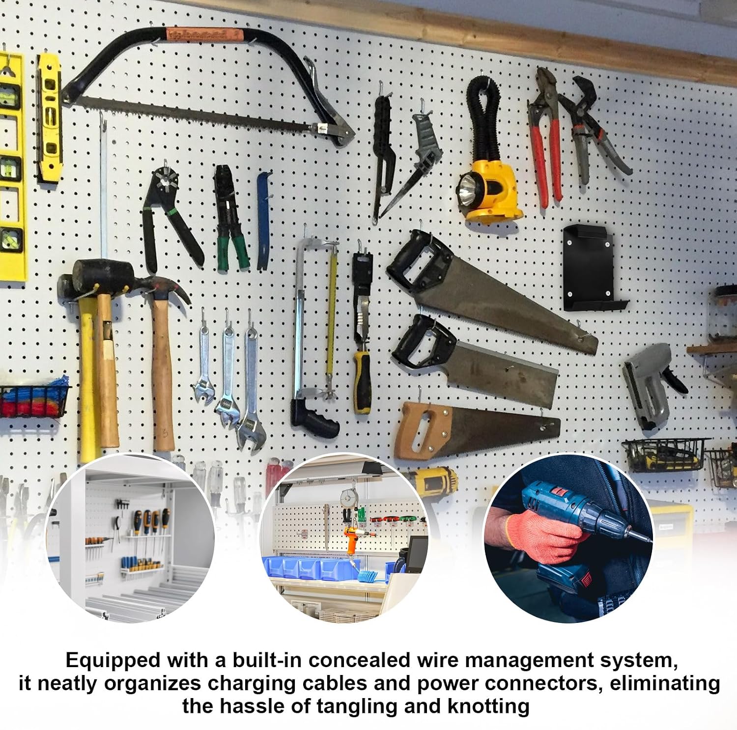 Support De Rangement Pour Outils électriques, Support Mural Pour Garage | Support Utilitaire De Rangement Robuste Pour Perceuse électrique, Marteau, Tournevis, Maison, Atelier, Réparation