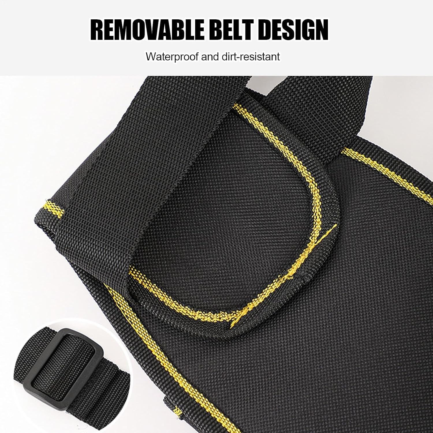 GENERIC Pochette à Outils D'électricien – Pochette De Rangement Réglable Pour L'entretien De La Construction | Sacs Porte-outils De Taille | Pour Bricoleur, Entrepreneur, Mécanicien, Plombier, Couvreur