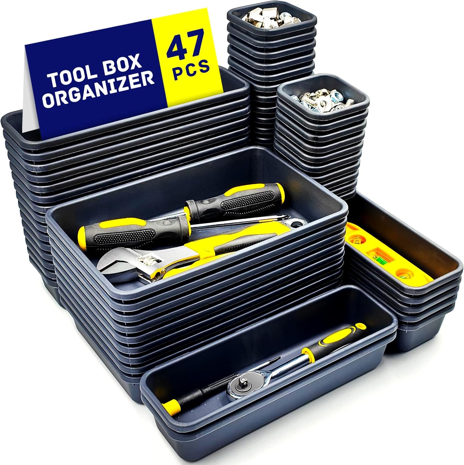  Boîte à Outils, Organisateur De Tiroir à Outils, Séparateur De Boîte à Outils, Organiseurs Et Rangement D'outils De Garage, Accessoires De Boîte à Outils Pour Armoire à Outils Roulante