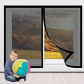  Mosquito Nets For Window 78 X 105 Cm With Magnets Mosquito Net On Curtain Breathable Ultra Thin Mesh For Window Patio Doors, Black