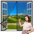  Magnetic Mosquito Net Window 125 X 125 Cm Black Magnetic Door Window With Strong Magnets For Balcony, Bedroom, Living Room, Hallway, Window